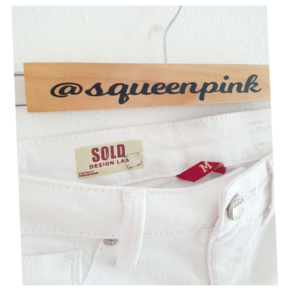 NWT WHITE DENIM Highwaisted Belle Bottom Jeans - Picture 7 of 10